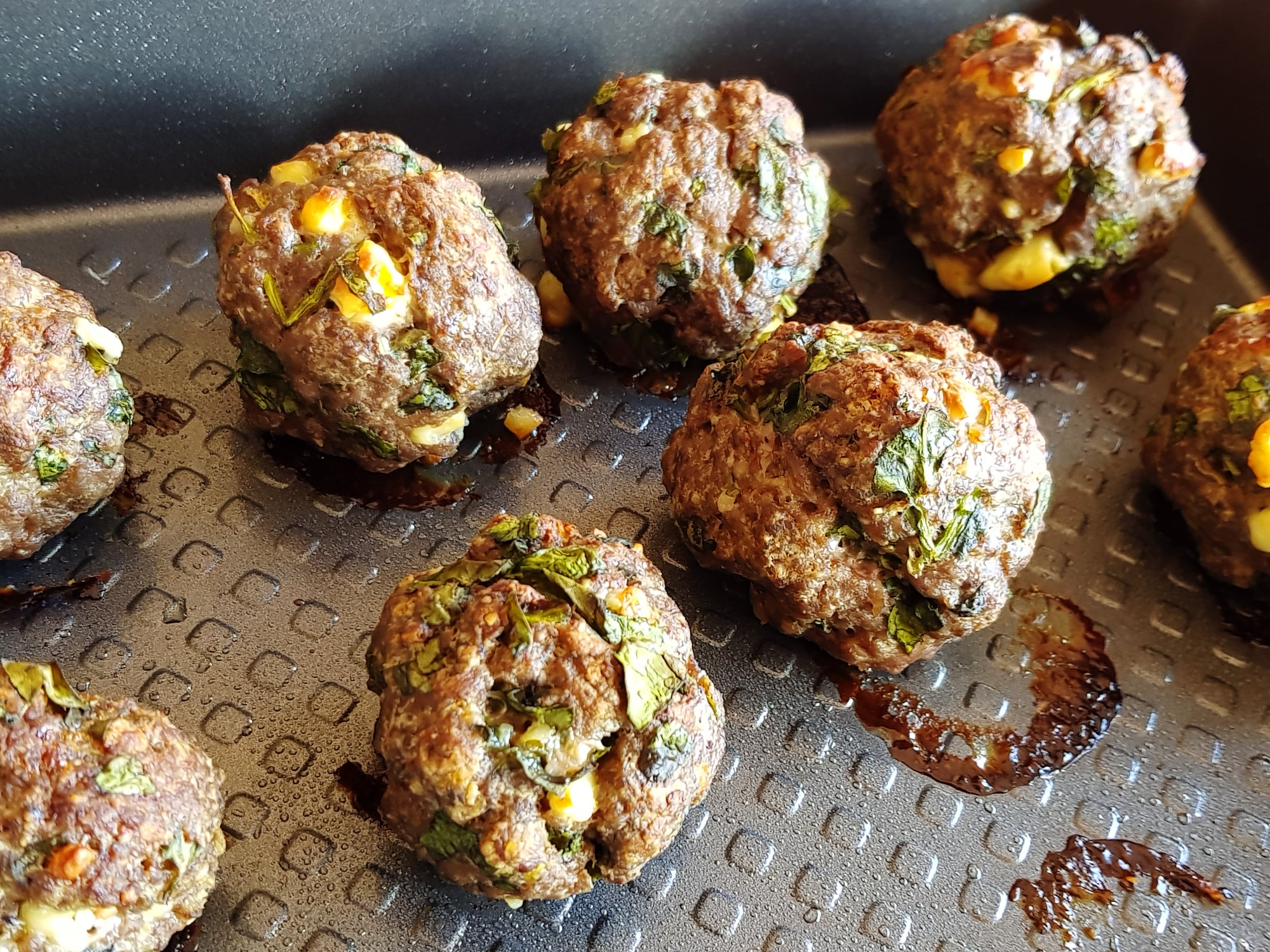 Meal Prep Sunday - Spinach and Feta Beef Meatballs